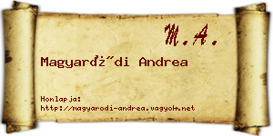 Magyaródi Andrea névjegykártya